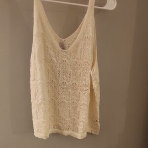 a new day Cream Lace Camisole Top